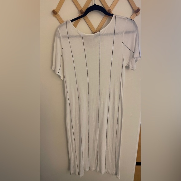 Majestic Filatures Deluxe T-Shirt Dress Size 3 Tee Shirt Viscose White - Picture 6 of 8